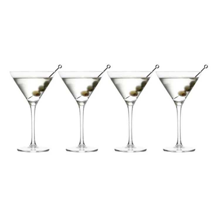 Xenos Martini glazen royal leerdam - 260 ml - set van 4- Cocktailglazen|Glazensets