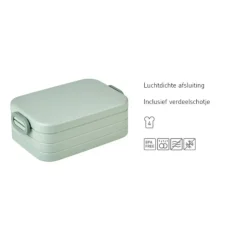 Mepal lunchbox middel - lichtgroen - 6.5x18x12 cm- Broodtrommels