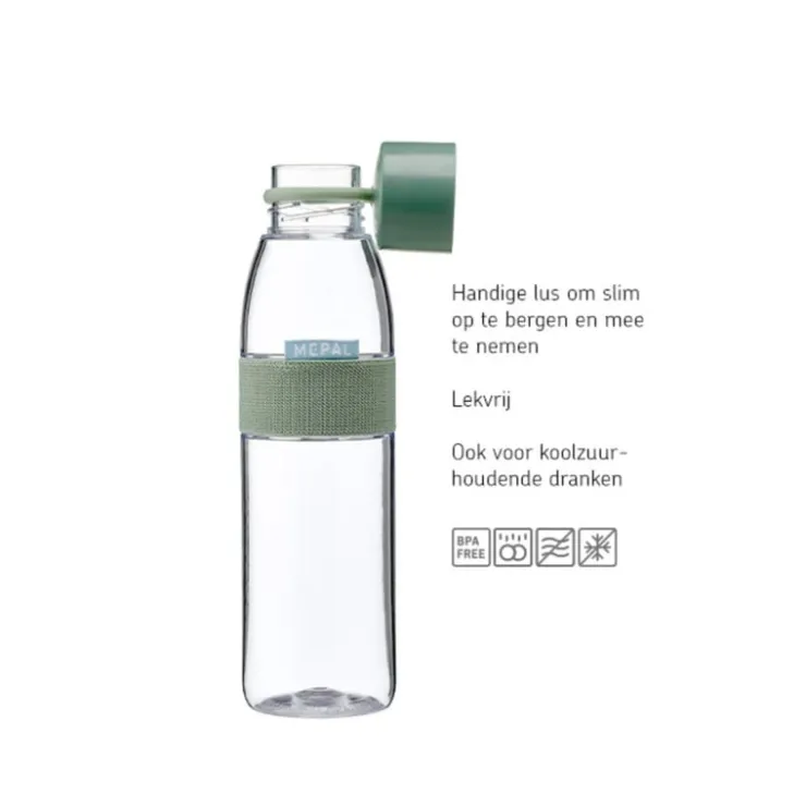 Mepal waterfles groot - lichtgroen - 700 ml- Drinkflessen