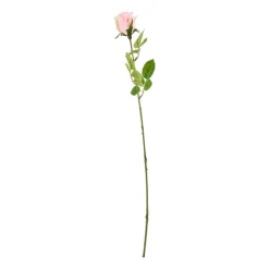 Xenos Mercedes roos - roze - 49 cm- Kunstbloemen