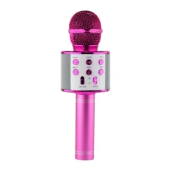 Xenos Microfoon karaoke - diverse kleuren - ø7x22.5 cm- Spellen|Kerstcadeaus