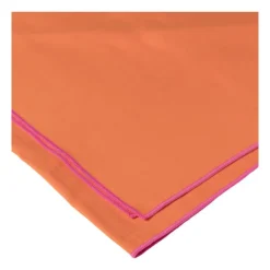 Xenos Microvezel handdoek - oranje/roze - 100x180 cm- Reishanddoeken