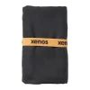 Xenos Microvezel handdoek - zwart - 130x80 cm- Reishanddoeken