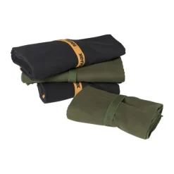 Xenos Microvezel handdoek - zwart - 130x80 cm- Reishanddoeken
