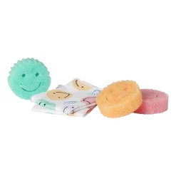 Xenos Microvezeldoekjes smiley - set van 2- Schoonmaakdoekjes