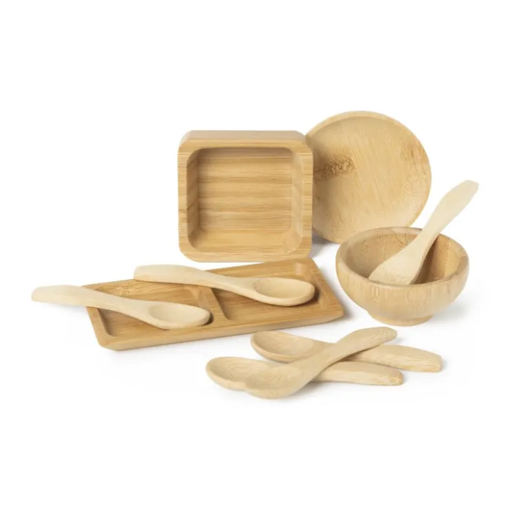 Xenos Mini schaaltje bamboe - 6x6 cm- Buitenservies|Schalen