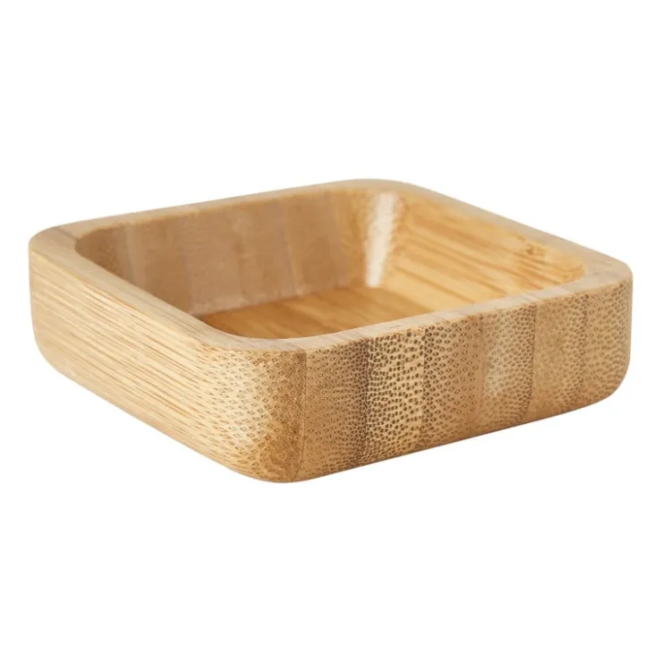 Xenos Mini schaaltje bamboe - 7x7 cm- Buitenservies|Schalen