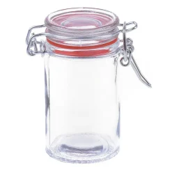 Xenos Mini voorraadpot met klemdeksel - cilinder - 70 ml- Voorraadpotten