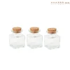 Xenos Mini voorraadpotje met kurk - set van 3 - 5 ml- Voorraadpotten