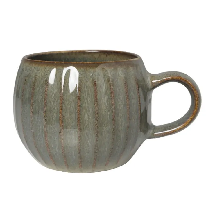 Xenos Mok bol reactive glaze - grijs - 480 ml- Mokken