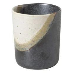 Xenos Mok cortado groot - beige/zwart - 350 ml- Kerst|Mokken