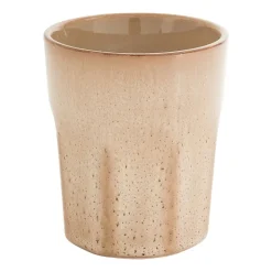 Xenos Mok facet - beige - 280 ml- Mokken