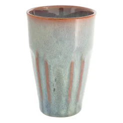 Xenos Mok facet - lichtblauw - 360 ml- Mokken