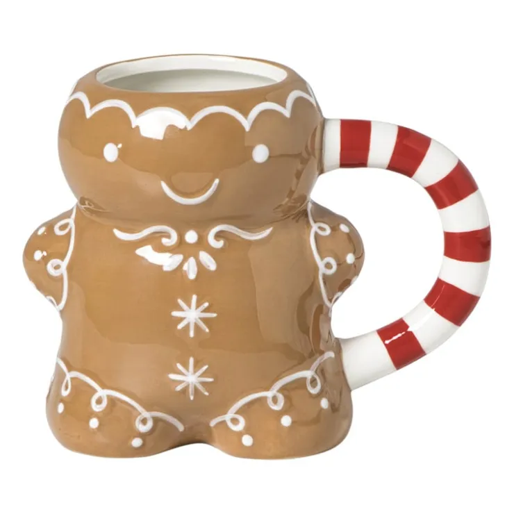 Xenos Mok gingerman - bruin- Kerst|Kerstcadeaus