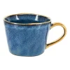 Xenos Mok met gouden oor - donkerblauw - 250 ml- Mokken|Kerstcadeaus