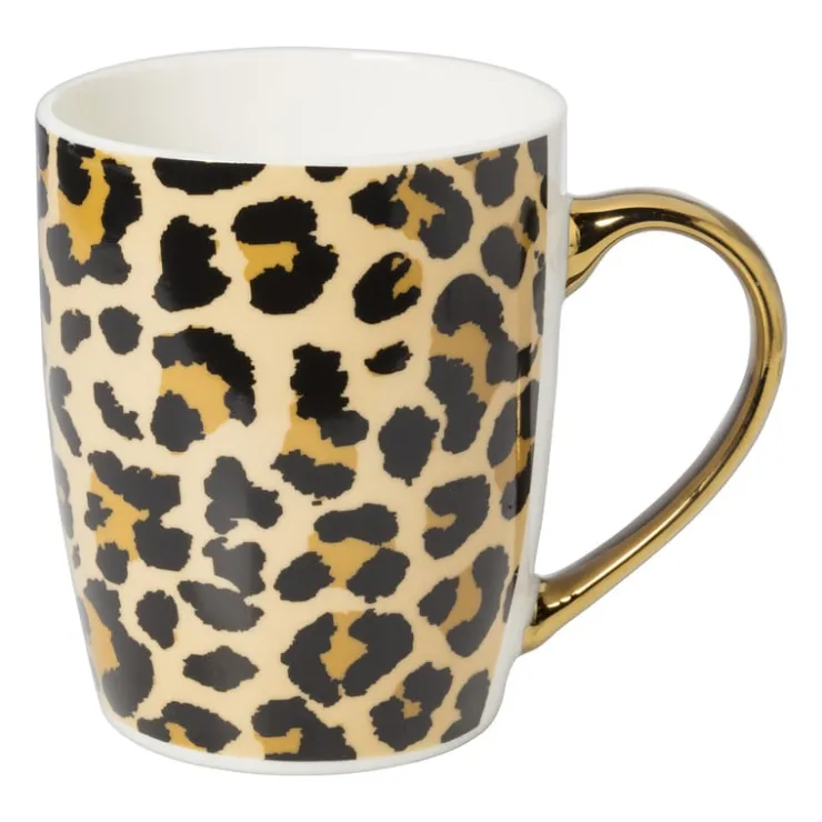 Xenos Mok panter - 340 ml- Mokken|Kerstcadeaus