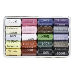 Xenos Naaigaren - set van 20 - multikleur- Garen