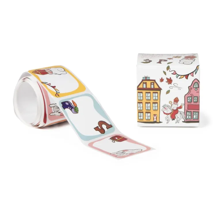 Xenos Naamstickers op rol sint- Stickers