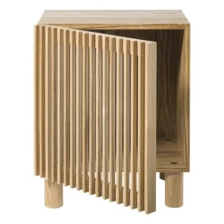 Xenos Nachtkastje Japandi - bruin - 50x40x33 cm- Nachtkastjes