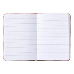 Xenos Notitieboekje - roze - 10.5x14.8 cm- Kerstcadeaus
