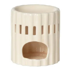 Xenos Oliebrander streep - beige - ø8.5x9 cm- Oliebranders