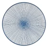 Xenos Ontbijtbord blue print - stripes - ⌀21 cm- Borden