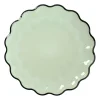 Xenos Ontbijtbord clover - groen - ø2.5x22 cm- Borden|Kerstservies