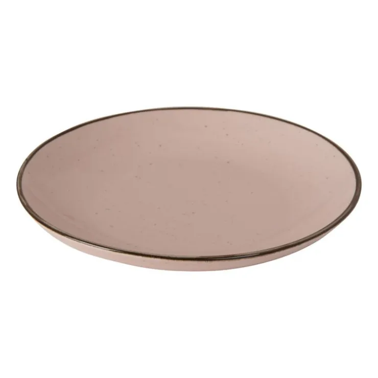 Xenos Ontbijtbord Emma - roze - ø21 cm- Borden