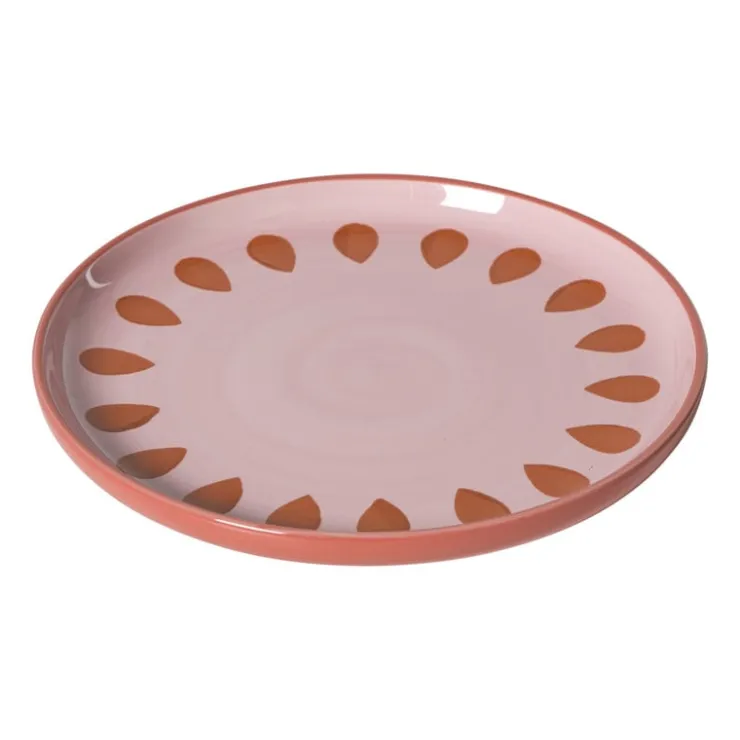 Xenos Ontbijtbord jolie - roze - ø21x2.1 cm- Borden|Kerstservies