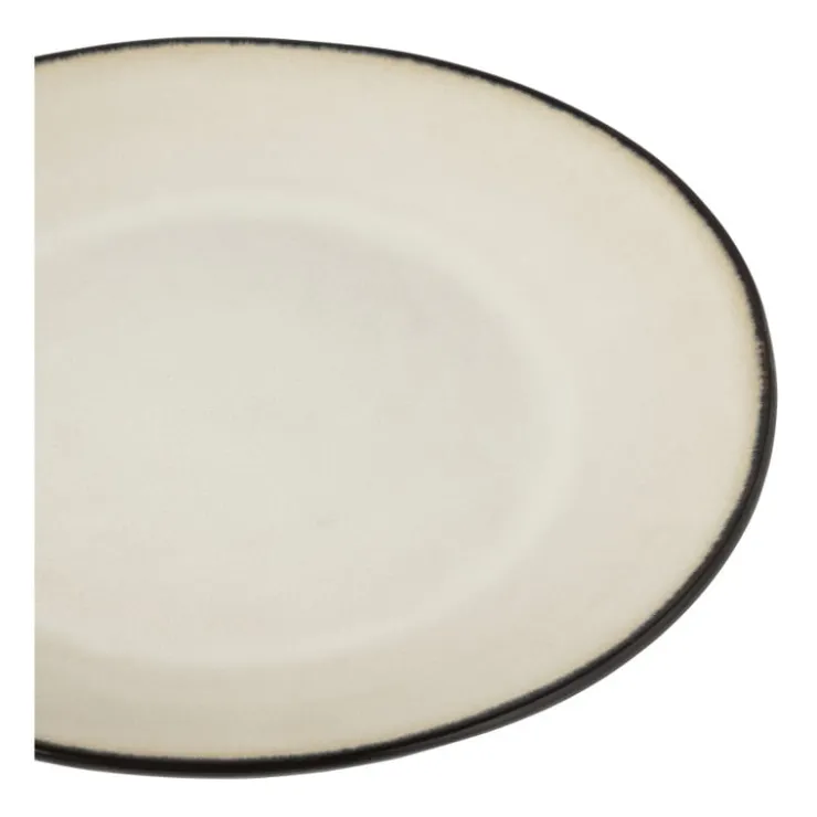 Xenos Ontbijtbord Roots - beige - ø22x2.5 cm- Borden