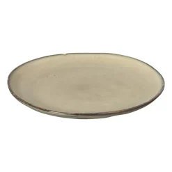 Xenos Ontbijtbord Toscane - beige - ø20.5 cm- Borden