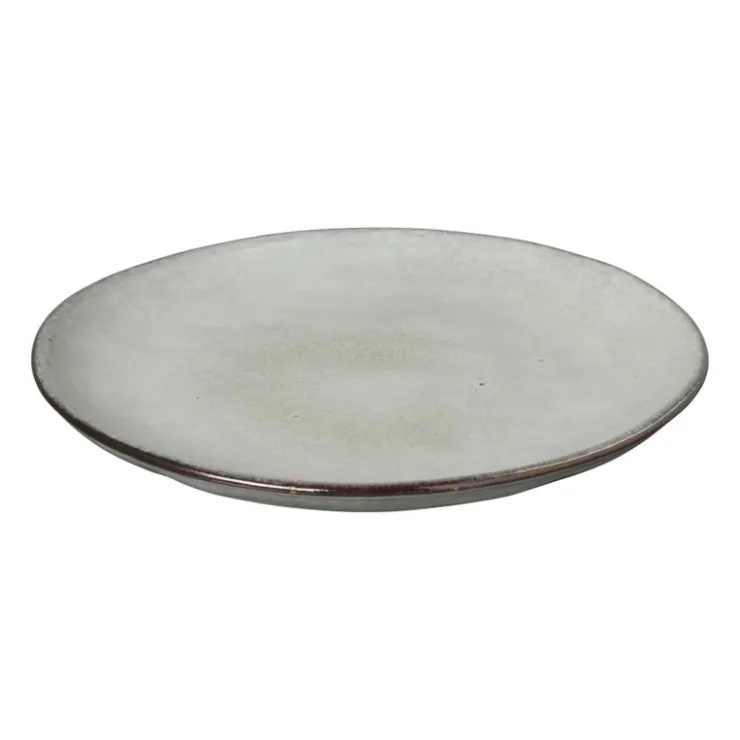 Xenos Ontbijtbord Toscane - grijs - ø20.5 cm- Borden