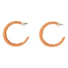 Xenos Oorbellen - oranje- Verkleedaccessoires