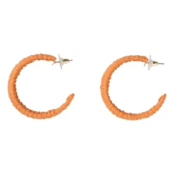 Xenos Oorbellen - oranje- Verkleedaccessoires