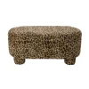 Xenos Opbergbank luipaard dodo - bruin - 43x100x42 cm- Bankjes