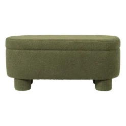 Xenos Opbergbank teddy dodo - groen - 43x100x42 cm- Bankjes