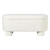 Xenos Opbergbank teddy dodo - wit - 43x100x42 cm- Bankjes