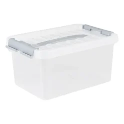 Xenos Opbergbox met handvat - 5 liter - 14x30x19.5 cm- Opbergboxen