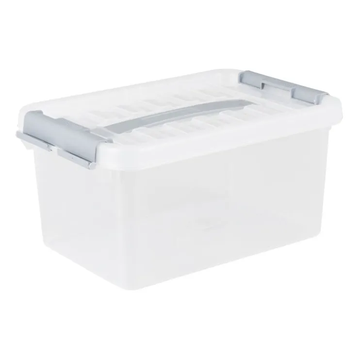 Xenos Opbergbox met handvat - 5 liter - 14x30x19.5 cm- Opbergboxen