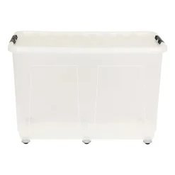 Xenos Opbergbox met wieltjes - 150 liter - 76x48.5x50 cm- Opbergboxen