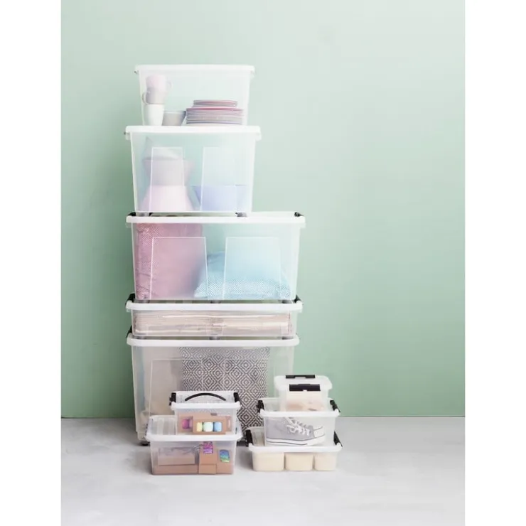 Xenos Opbergbox plat - 9 liter - 40x29x11 cm- Opbergboxen