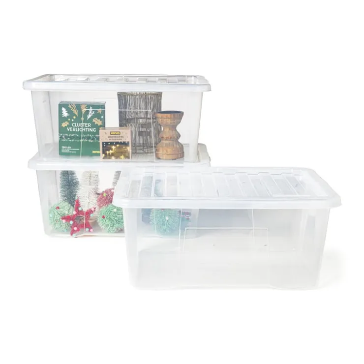 Xenos Opbergbox Quasar - set van 3 - 50 liter- Opbergboxen