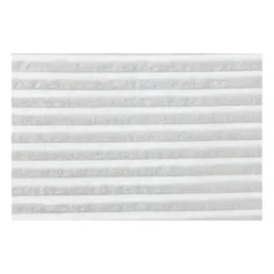Xenos Opbergbox teddy rib rechthoekig - wit - 38x76x38 cm- Opbergboxen