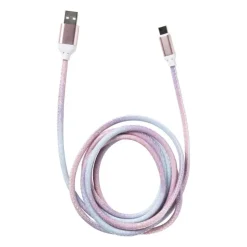 Xenos Oplaadkabel USB naar USB-C - 2 meter - regenboog- Opladers
