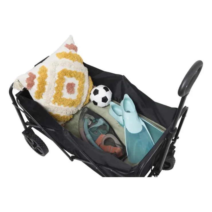 Xenos Opvouwbare bolderkar - zwart - 103x54x108 cm- Festivals