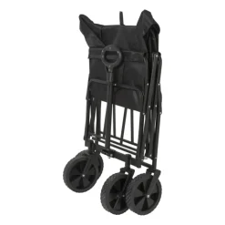 Xenos Opvouwbare bolderkar - zwart - 103x54x108 cm- Festivals