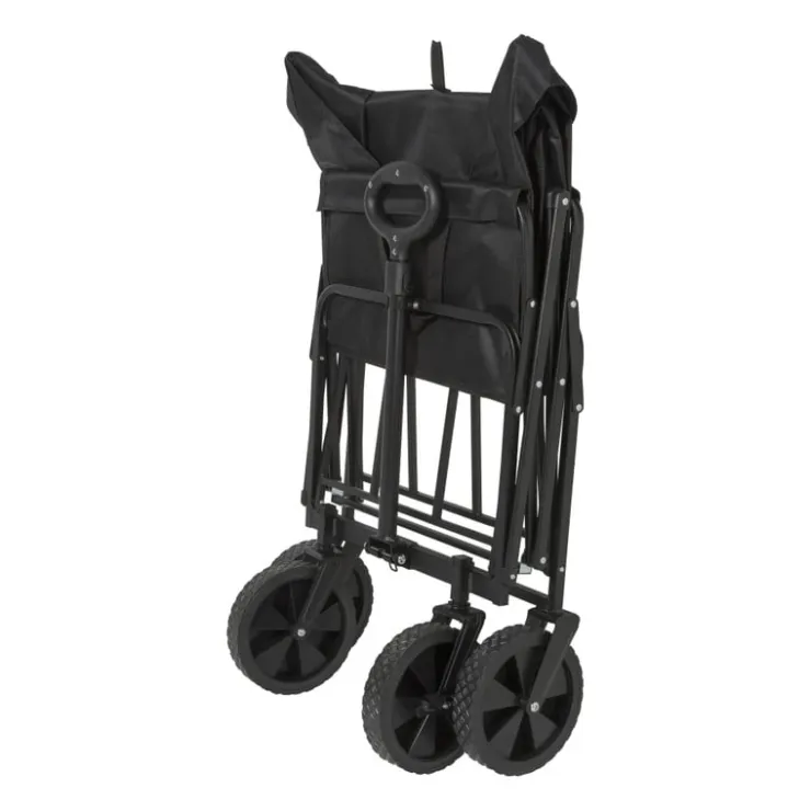 Xenos Opvouwbare bolderkar - zwart - 103x54x108 cm- Festivals