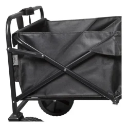 Xenos Opvouwbare bolderkar - zwart - 103x54x108 cm- Festivals