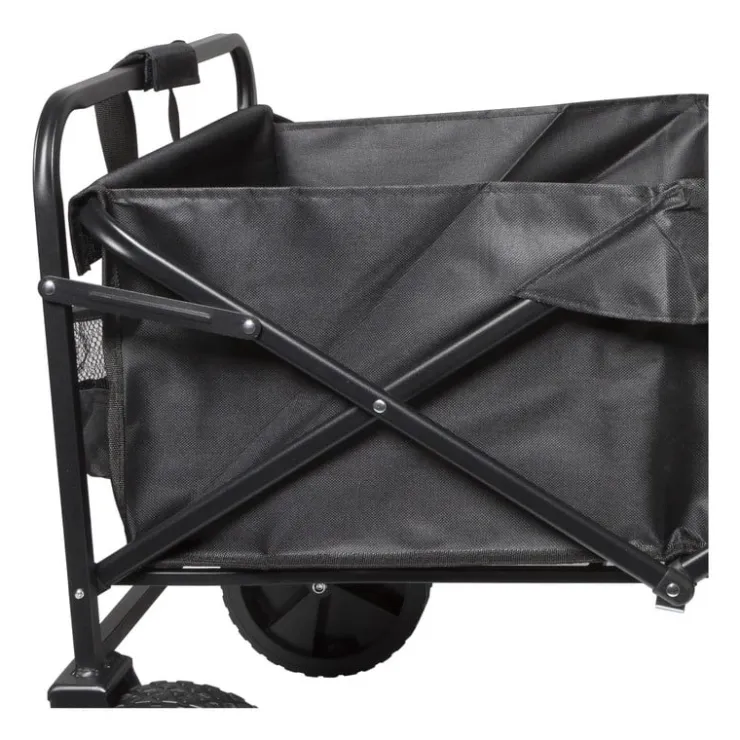 Xenos Opvouwbare bolderkar - zwart - 103x54x108 cm- Festivals