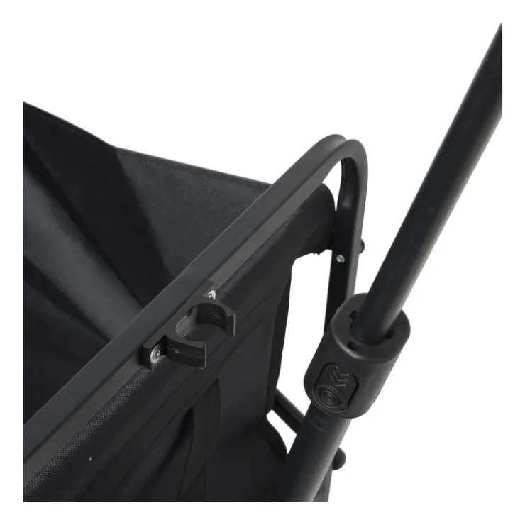 Xenos Opvouwbare bolderkar - zwart - 103x54x108 cm- Festivals